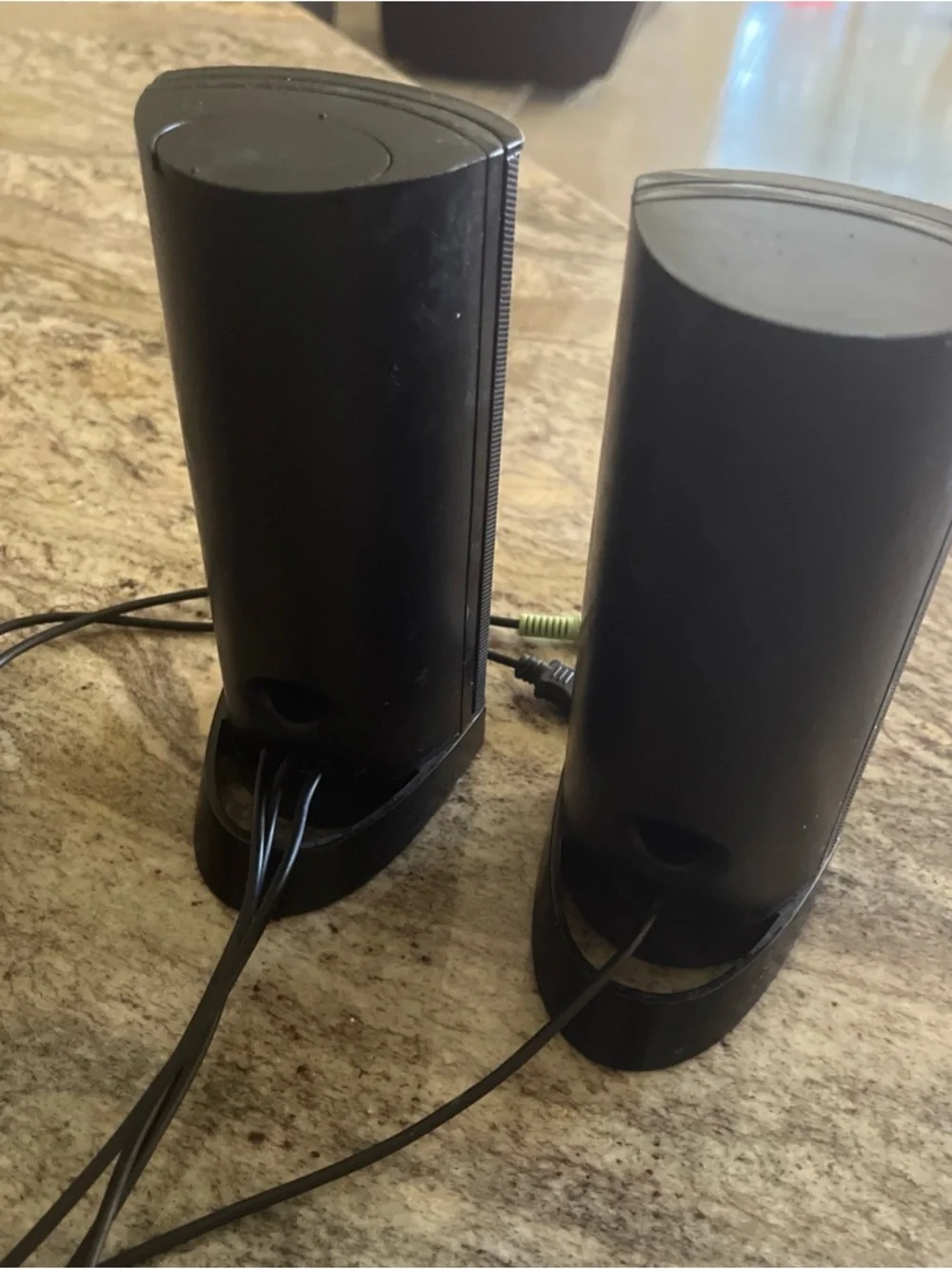 Dell Black Portable USB Stereo Speakers - Compact Pair